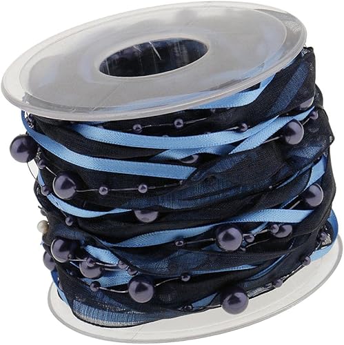 TOOYFUL 10 guirnaldas Ogranza – Guirnalda de perlas decorativas con cordón para manualidades, guirnalda de boda, bola de flores, decoración de