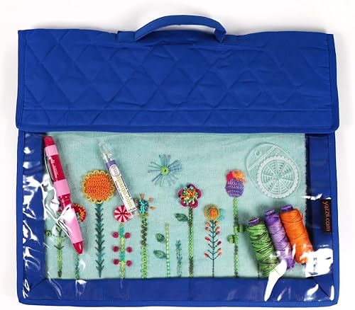 Miniatura 10 de Yazzii Carpeta de proyectos de manualidades, organizador de bolsas de almacenamiento para artes y manualidades, organizador de almacenamiento