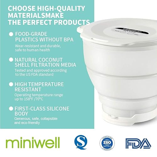 Miniatura 9 de Miniwell Sistema de filtración L901-01 Filtro de camping de agua con filtro reemplazable - para purificación de senderismo - Eliminar cloro