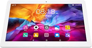 Acouto Tablets,10.1in Tablet Silver 5G WiFi Calling for Android 12 6GB 128GB 1960x1080 Resolution MT6592 10 Cores Tablet 100 to 240V