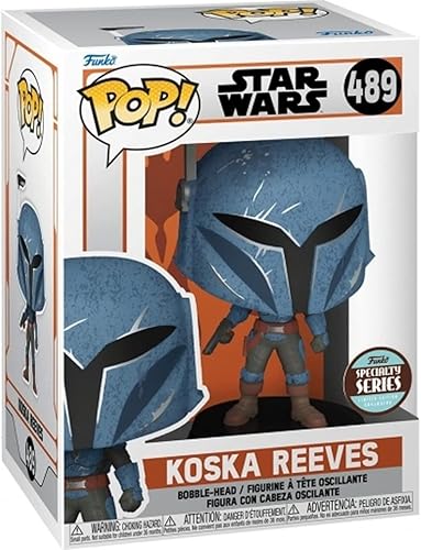 Miniatura 2 de POP Star Wars The Mandalorian - Figura de vinilo Funko de la serie especializada Koska Reeves incluye funda protectora de caja compatible multicolor