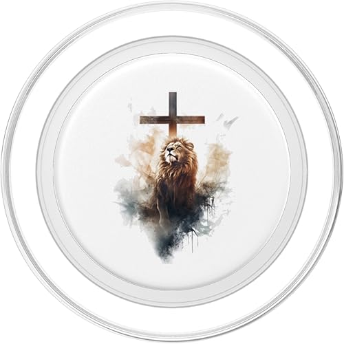 Miniatura 8 de Yeshua PopSockets PopGrip estándar de regalo de fe cristiana del león de Judá