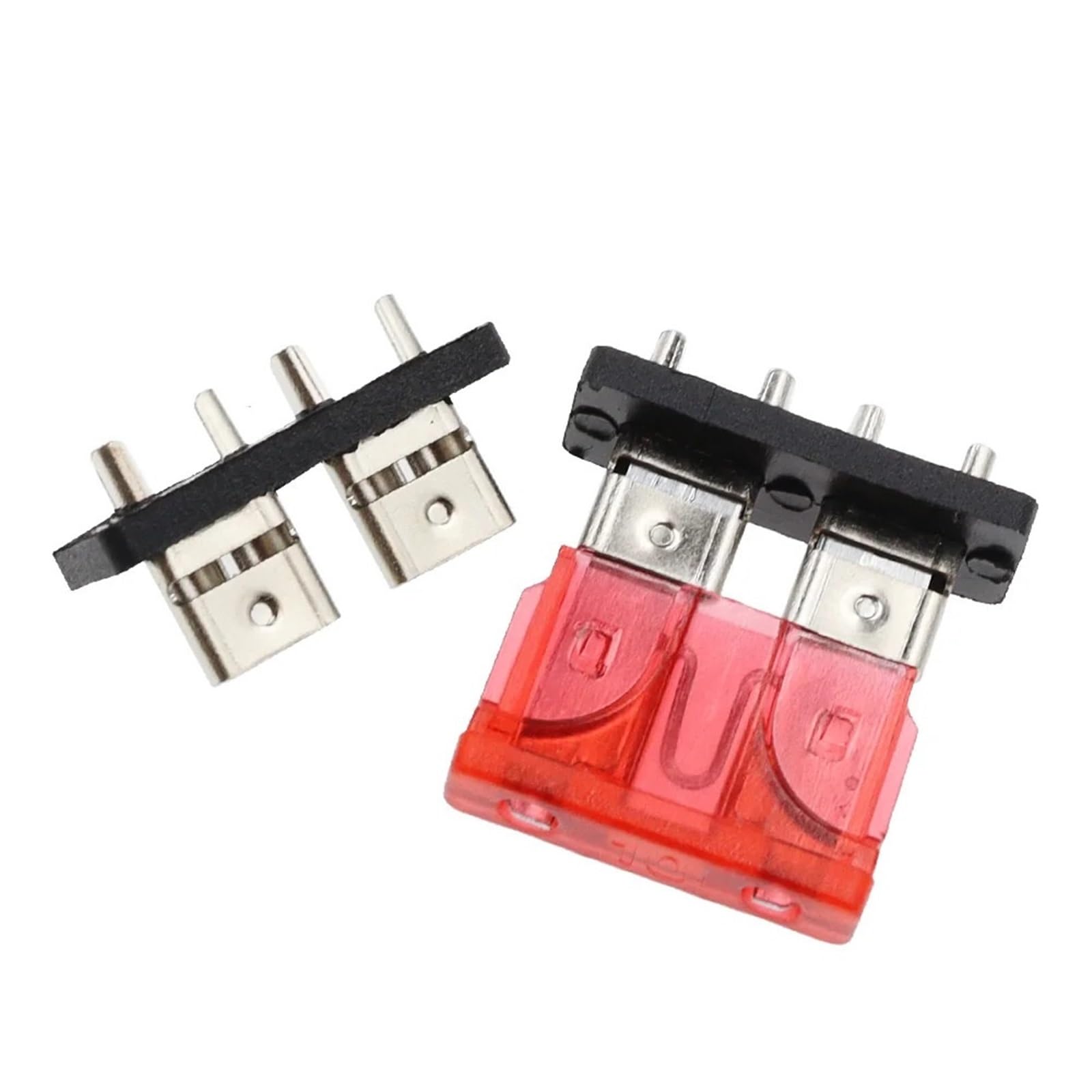 Uchwyt bezpiecznika samochodowego, płytka PCB, średni rozmiar mini małe ostrze, do samochodu, motoryzacji, łodzi, 32 V, 100 sztuk (średni, 25A)