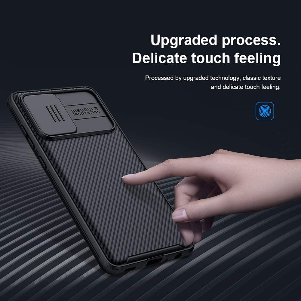 Galaxy A72 Case, Nillkin Camshield Pro Case with Camera & Privacy Protection | Slide Camera Cover | Slim Fit | Anti Slip | Scratchproof Shockproof Protective Case for Samsung Galaxy A72 4G/5G - Black