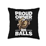 Funny Ball Python Lover Balls Reptile Keeper Snake Owners Throw Pillow
