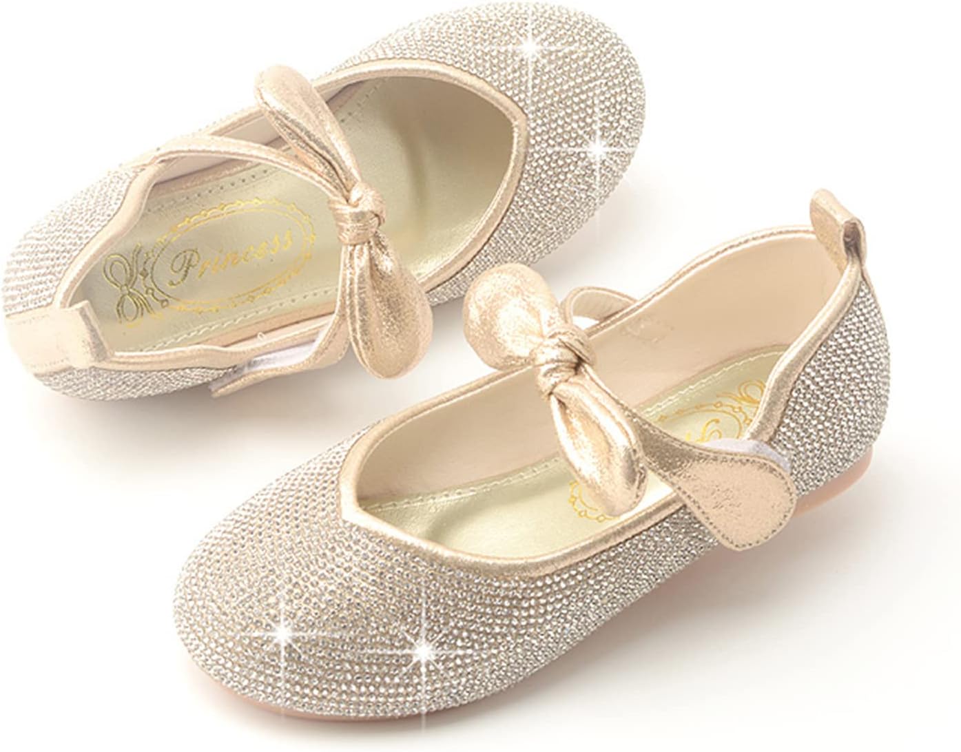 Cadidi Dinos Little Big Girl's Adorable Sparkle Princess Party Girls Dress Shoes