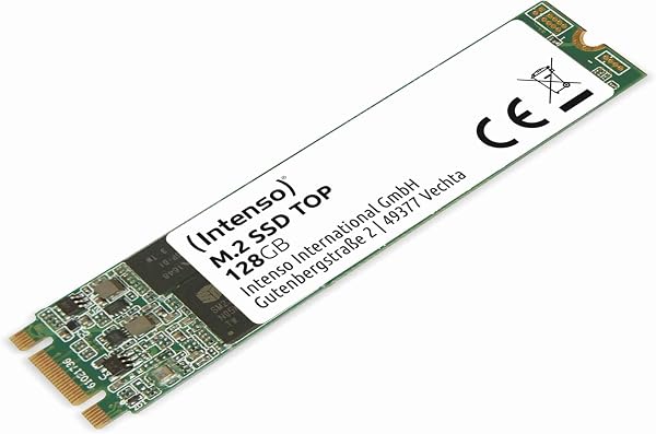 Intenso M.2 SSD Top - Unidad de Estado sólido de 128 GB (M.2 2280, SATA III, hasta 550 MB/s) - 1