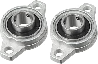 LRAUNGYOO 2pcs Flange Shape Unit KFL000 Bearing Unit Bore Bracket Insert Bearing Pillow Lock Seat Bearing Pillow Block Bearing Flange Rotary Machine Zinc Alloy Plamer Block Machine Bearing Flange Installation (KFL000 φ10mm)