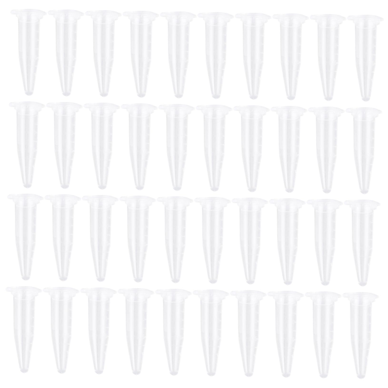 PLAFOPE 1000pezzi Provette Microcentrifuga Con Coperchio Per Laboratorio Contenitori Trasparenti Per Campioni Per Esperimenti Chimici e Conservazione Liquidi
