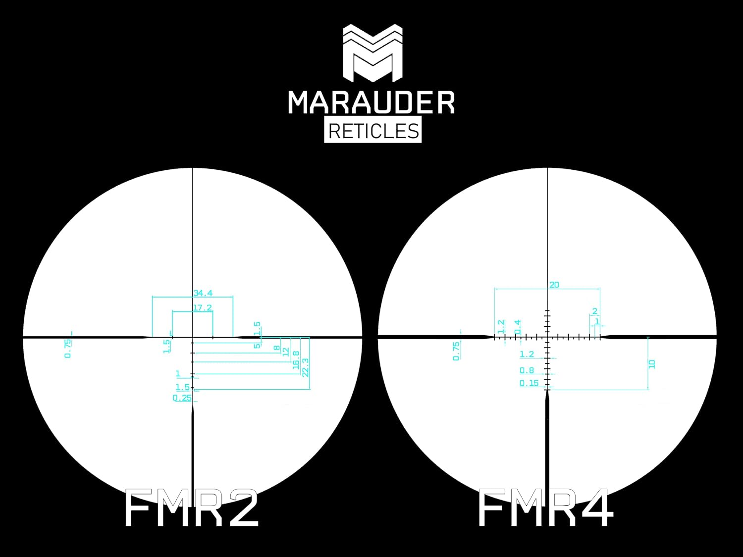 Monstrum Marauder 2-10x50 MPVO Rifle Scope with AO Adjustable Objective