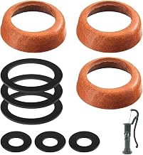 Leather Sleeve, 3 Sets Leather Seal Set for Handle Pump Type 75 Handle Pump Replacement Parts O-Rings Seal and Piston Sleeve for Garden Pump Hand Pump Well Pump