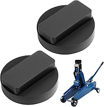2 Pieces Rubber Support Block for Hydraulic Jack, Jack Pad, Compatible with BMW, Vehicle Protection, Black, Durable and Non-Slip Electric Car Jack