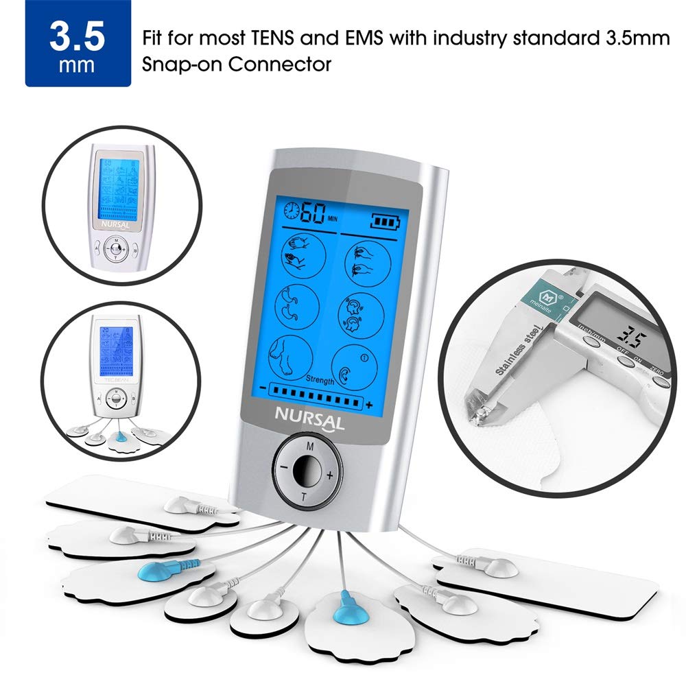 Buy 2 get 3 TENS/EMS Unit Pads 20 Pack Snap Electrode Pads NURSAL Tens Unit Replacement Pad Reuse More Than 30 Times (Not Fit NURSAL Blue Tens) Black Friday Sale 2022 TENS/EMS Unit Pads 20 Pack Snap Electrode Pads NURSAL Tens Unit Replacement Pad Reuse More Than 30 Times (Not Fit NURSAL Blue Tens)