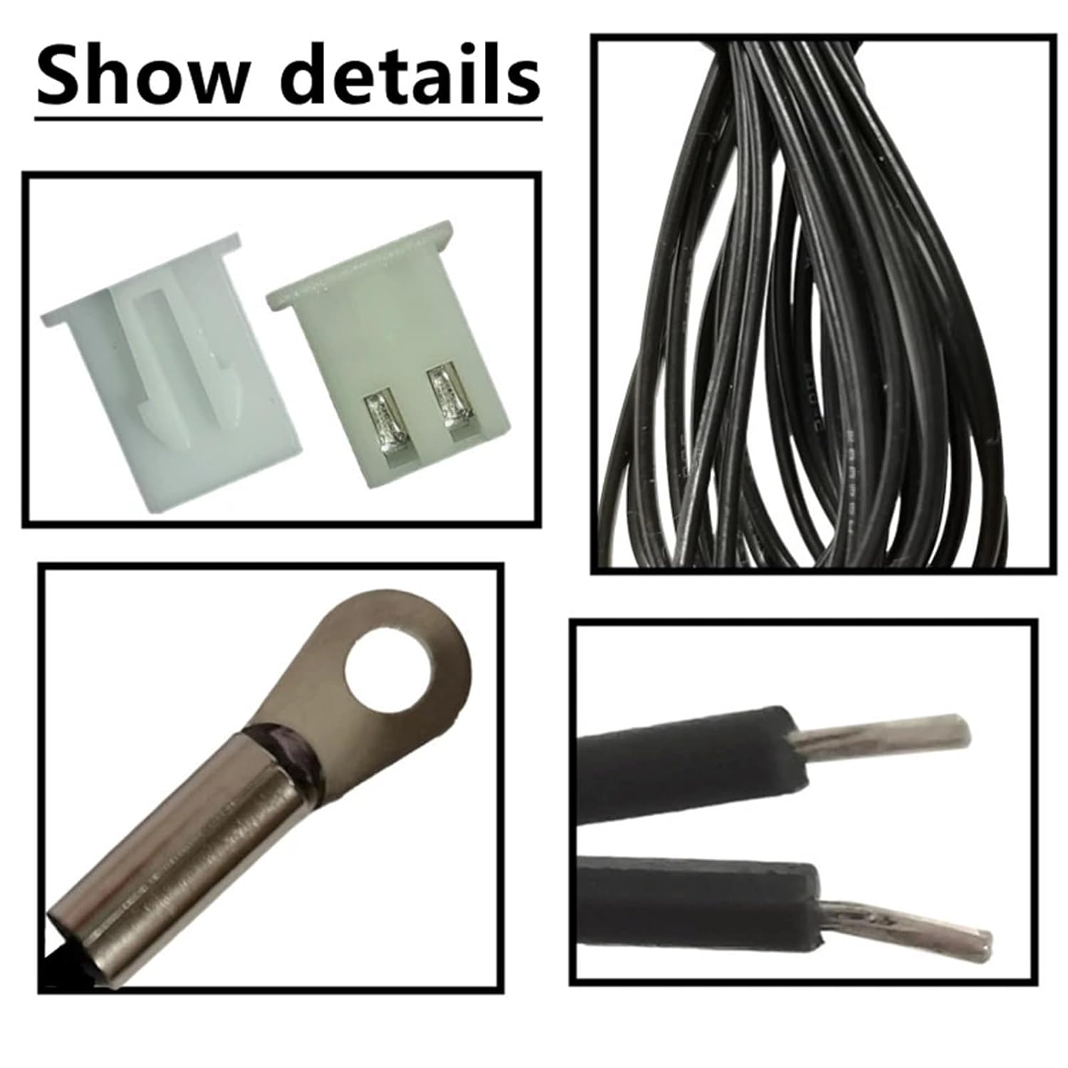 M4 Surface Fixed Temperature Probe NTC -5K 10K 15K 20K 50K 100K Thermistor 25CM 30CM 1Pcs(NTC-20K-25CM)