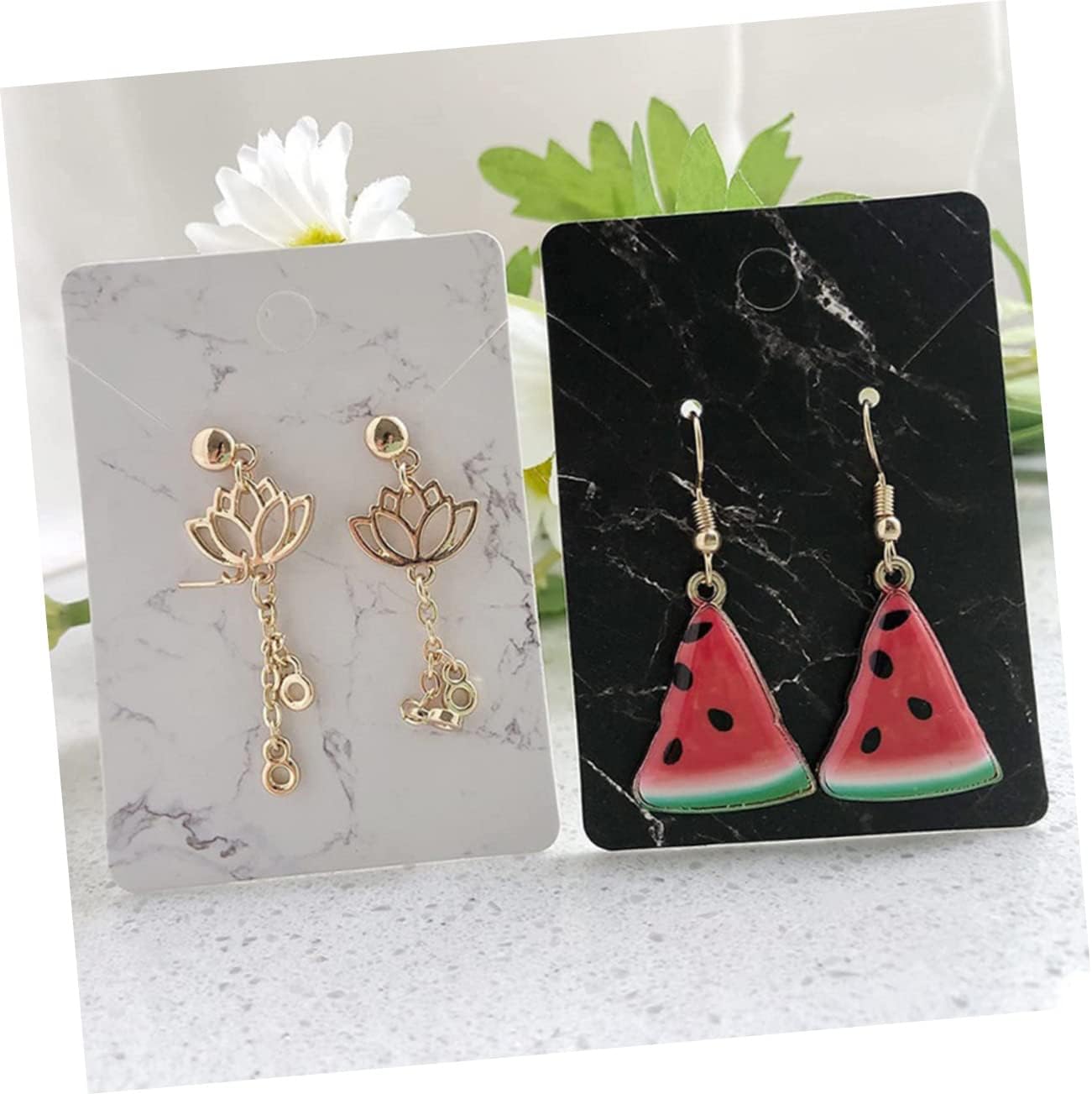 Uonlytech 1 Set Jewelry Display Cards for Necklace Earring Earring Cards Holes Necklace Jewelry Packaging Set