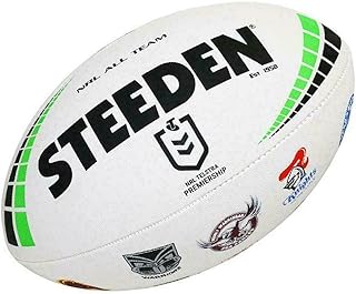 Steeden NRL All Teams Football in White - Size 5
