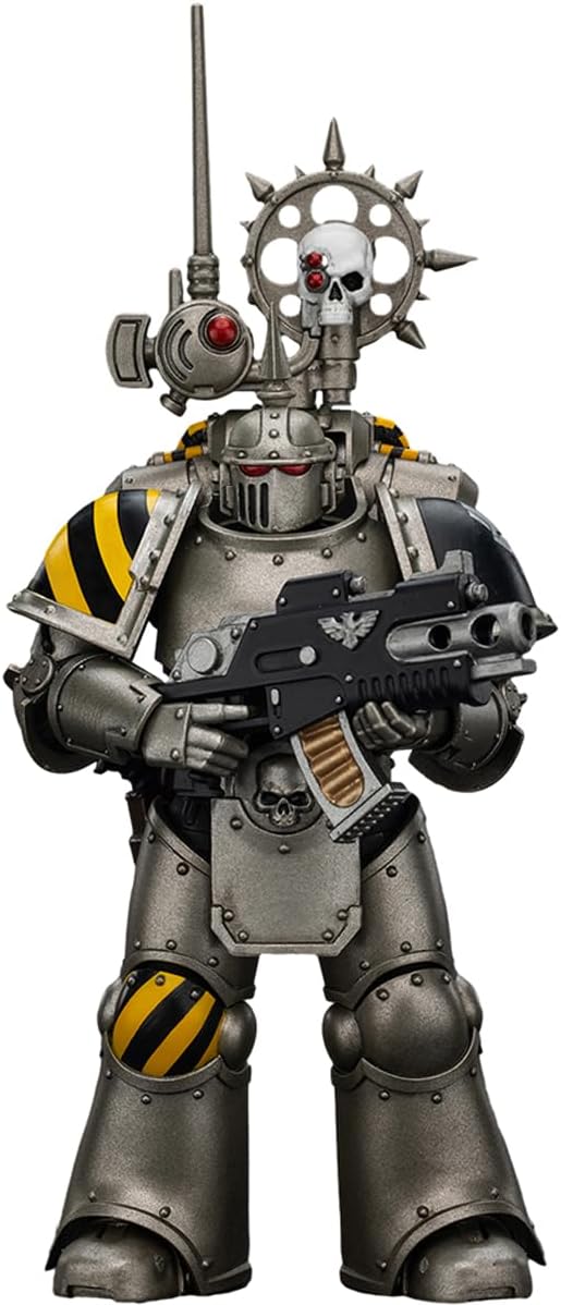 JOYTOY Warhammer 40K The Horus Heresy 1/18 Action Figure Iron Warriors MKlIl Tactical Legionary with Nuncio vox Collection Model Birthday Gift