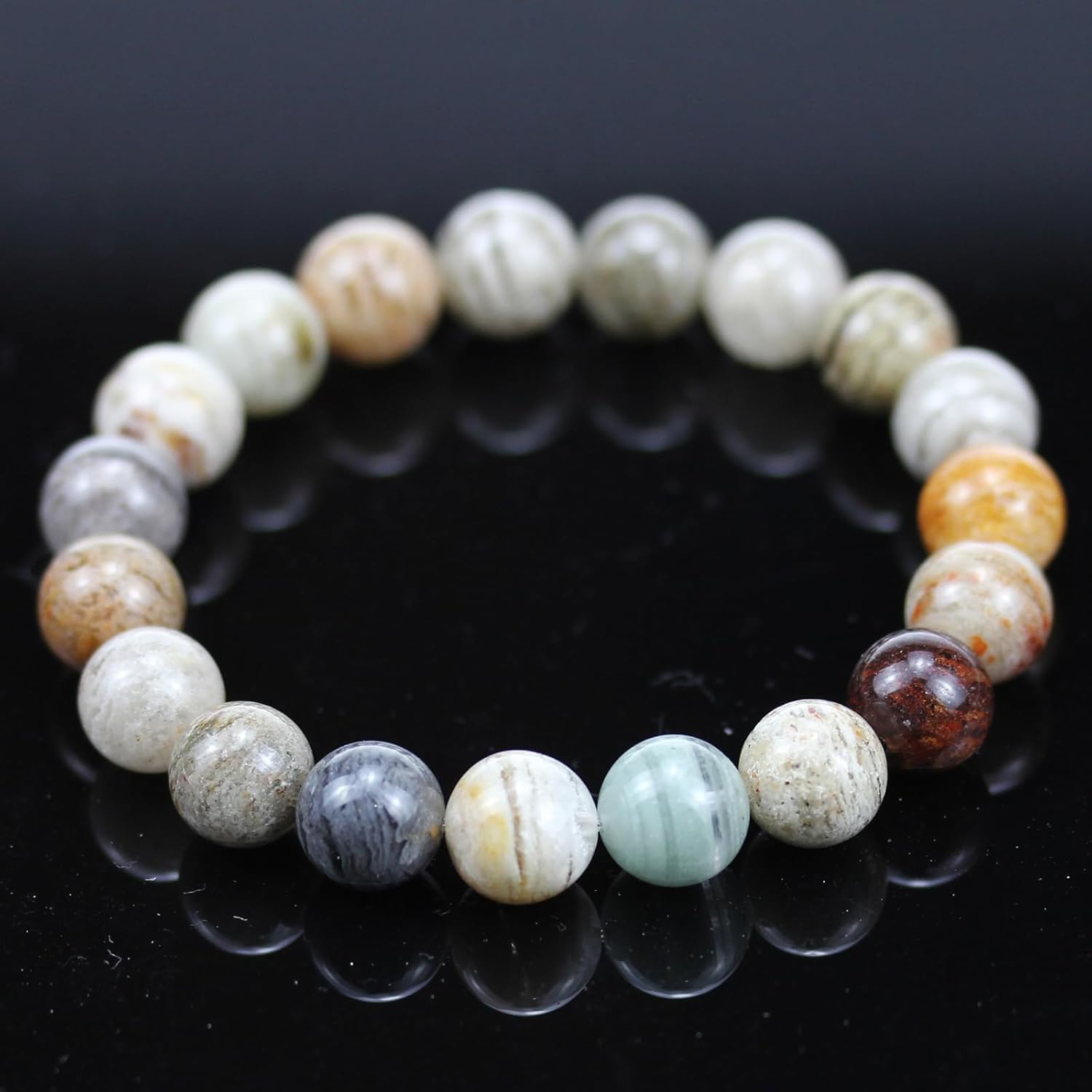 Healing Bracelet for Women, Natural Crystal Anxiety Beaded Bracelets Healing Stone Bracelet Stress Relief Yoga Beads Bracelets Gifts for Birthday, Mother's Day, Valentine's Day - Image 6