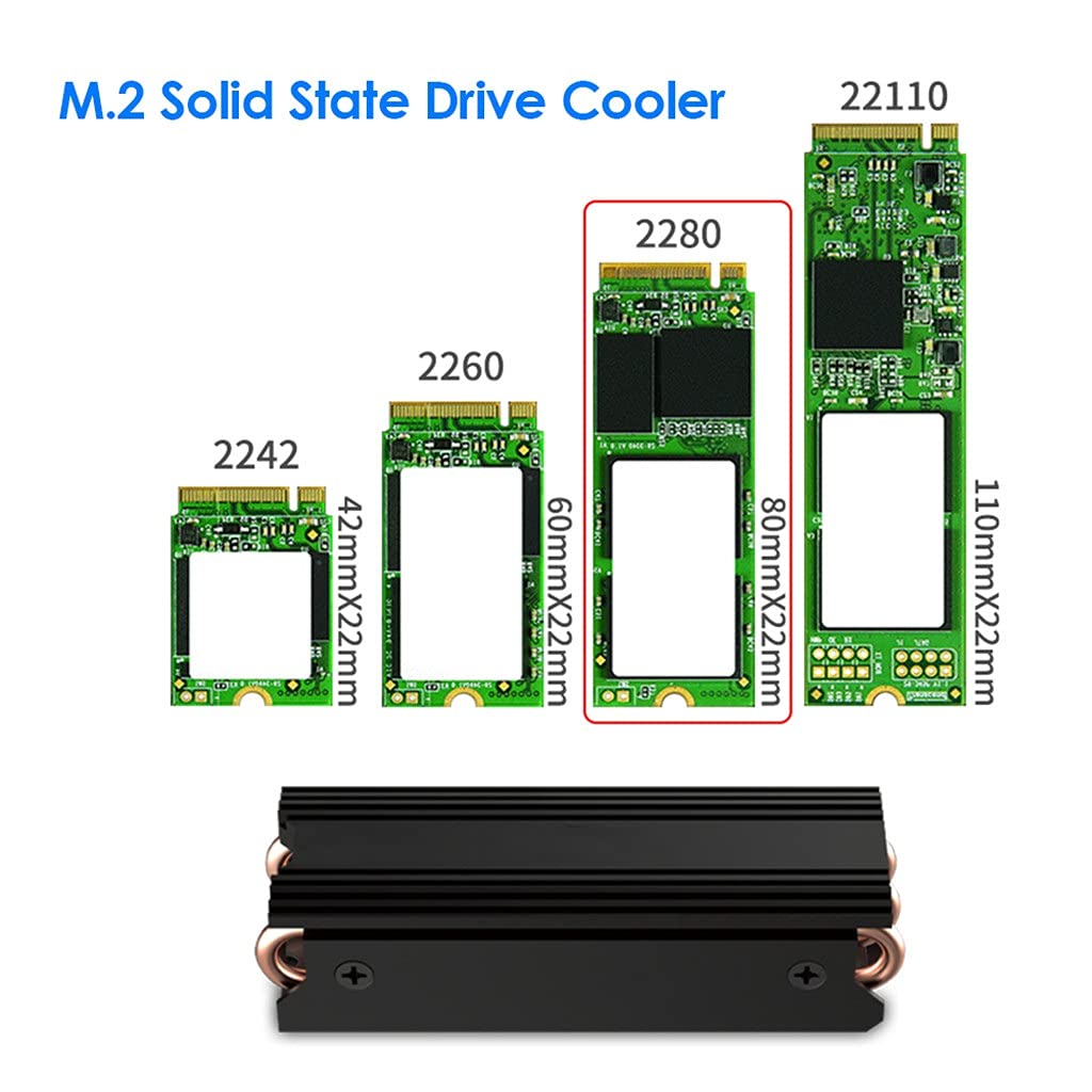 Disipador De Calor De Unidad De Estado Sólido M.2 Para Computadora De Escritorio, Aleación De Aluminio, Cobre, 2280 SSD, Almohadilla De Enfriamiento Del Radiador