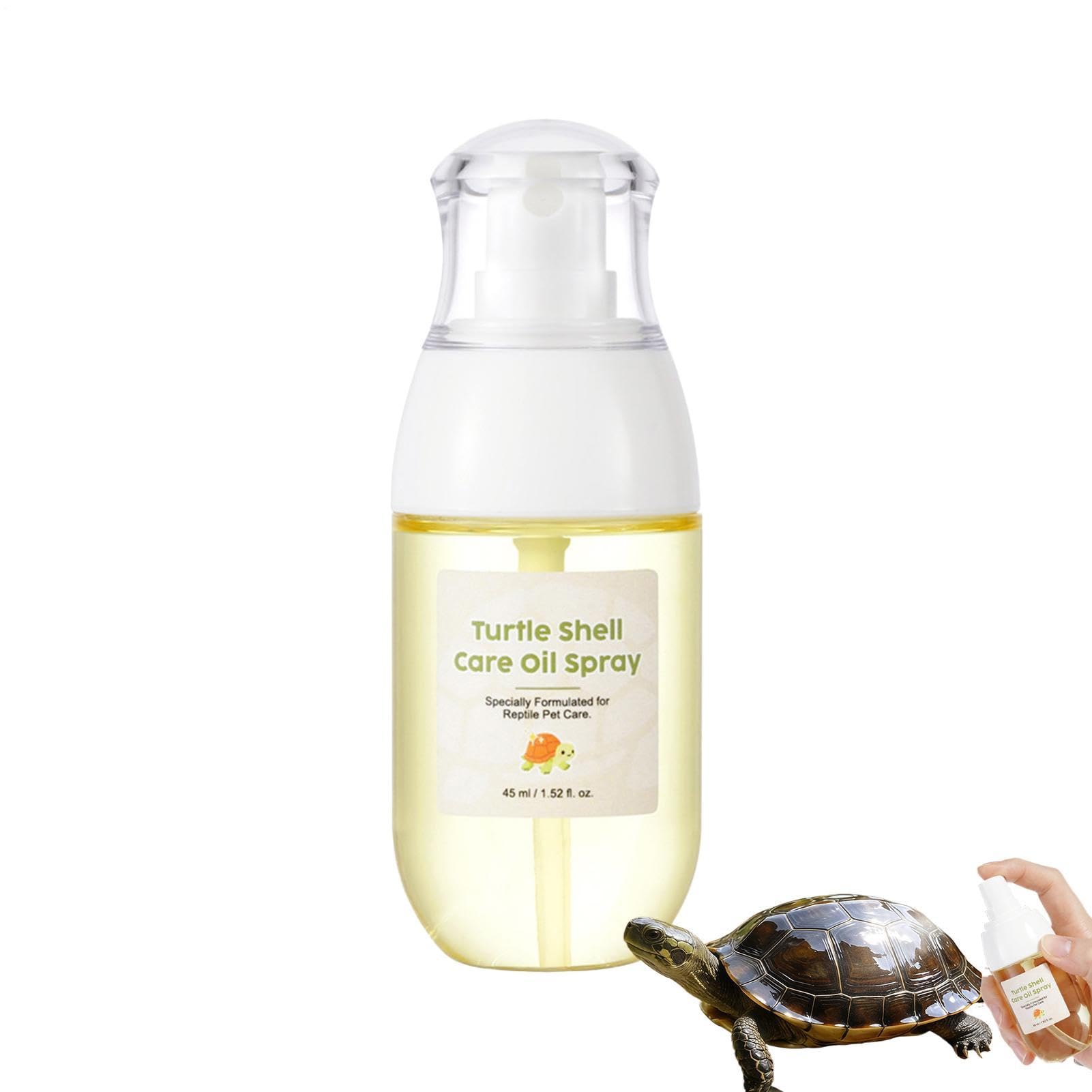 Turtle Shell Conditioner, 45ml Reptile Tortoise Moisturizer Spray, Turtle Care Shell Conditioner Moisturizer, Reptile Shells Oil For Winter Smoother Stronger Lizard Prevent Skin Dryness Basking Tank