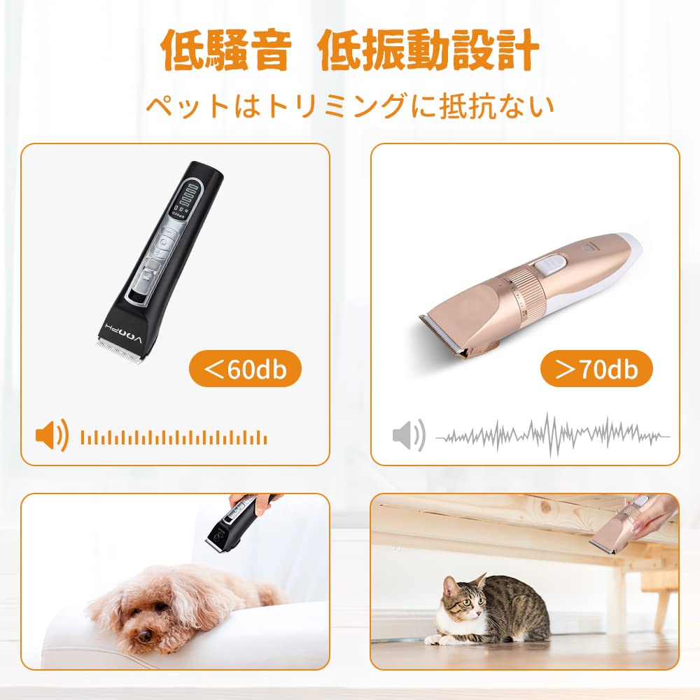 Amazon.co.jp: VOOPH ペット用バリカン 犬用 バリカン ペットばりかん