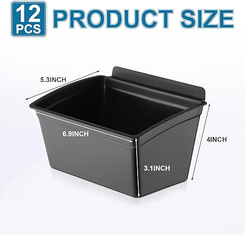 Miniatura 10 de 12 contenedores de almacenamiento de plástico transparente para organizador de tablas accesorios de garaje para organización de herramientas