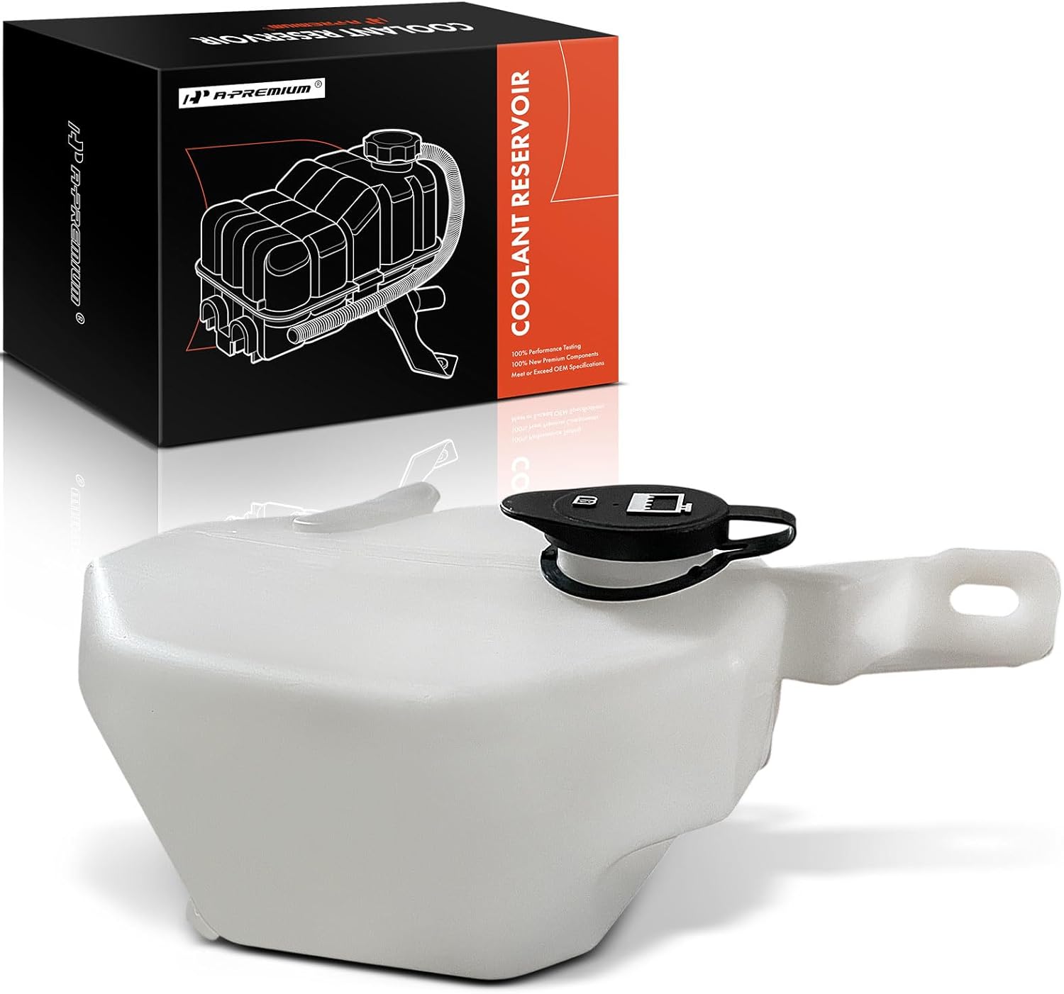 A-Premium Engine Coolant Overflow Recovery Reservoir Tank [with Cap] Compatible with Buick Lucerne 2006-2008 3.8L, Lucerne 2009-2011 3.9L