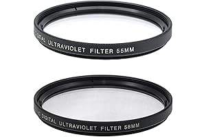 55mm and 58mm UV Filter for Nikon D3500, D5600, D3400 DSLR Camera