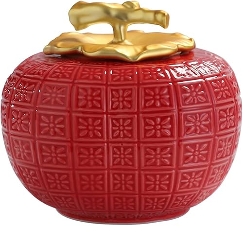 Lata de té de porcelana, almacenamiento de té, recipiente de té, tarro de cerámica de almacenamiento de alimentos con tapa para servir café molido,