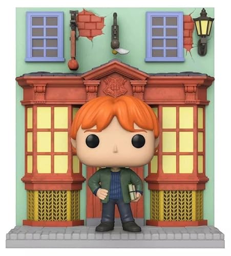 Funko Pop! Deluxe: Harry Potter - Diagon Alley - Quidditch Supplies Store With Ron Weasley #142 - Vinyl Figure #TOP29