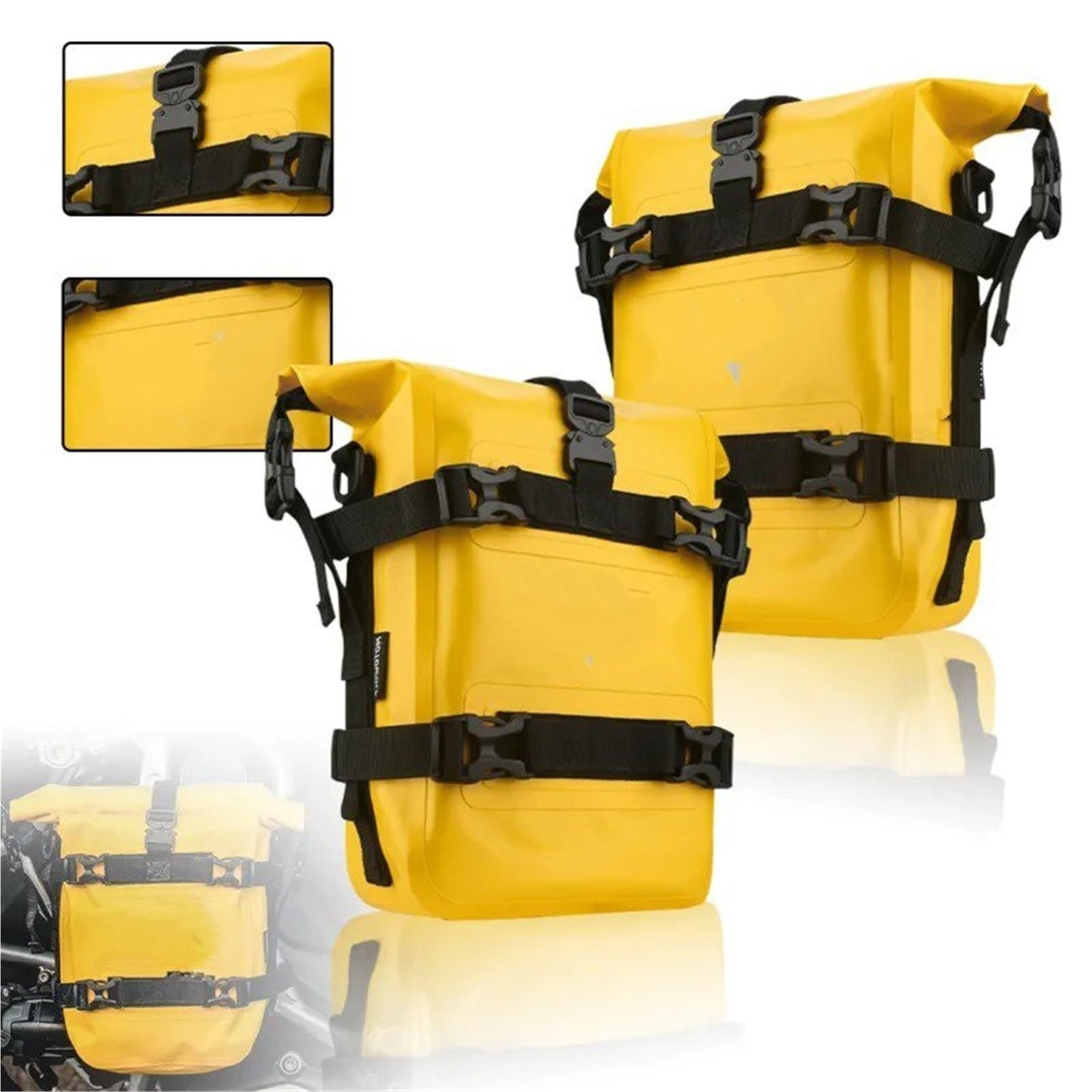 Borsa Moto Borsa Per Paraurti Moto 2 Pezzi Impermeabile 5L-8L Telaio Laterale Barra Protezione Portaoggetti Universale Strumenti Selle Motos Bagagli | Y