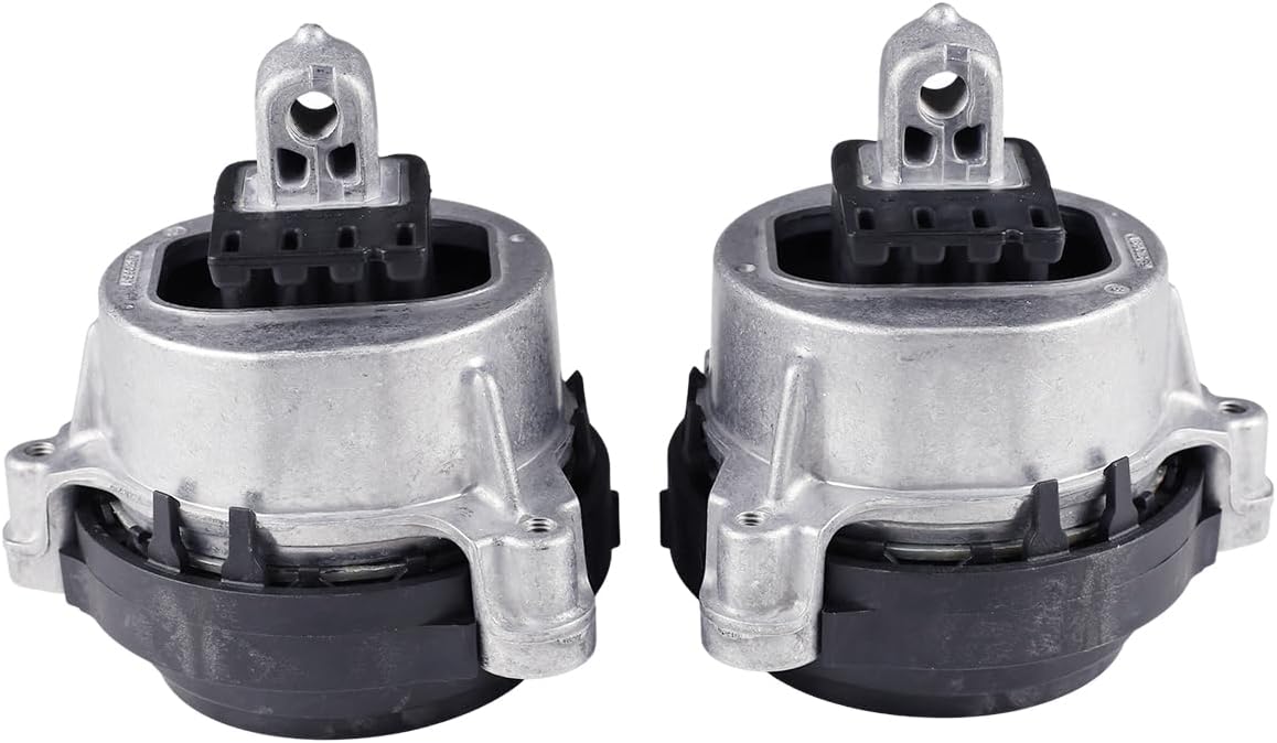 2PCS Engine Motor Mount Left Right Compatible with BMW 530Li xDrive X3 X4 X5 xDrive25i xDrive30i , Replaces 22116860495, 22116860496