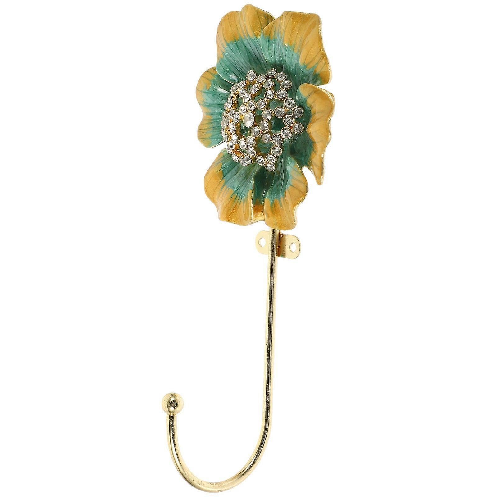 JOYHAPPST Vintage Flower Shaped Wall Hook Decorative Coat Hook Towel Key Hanger for Hanging Hat
