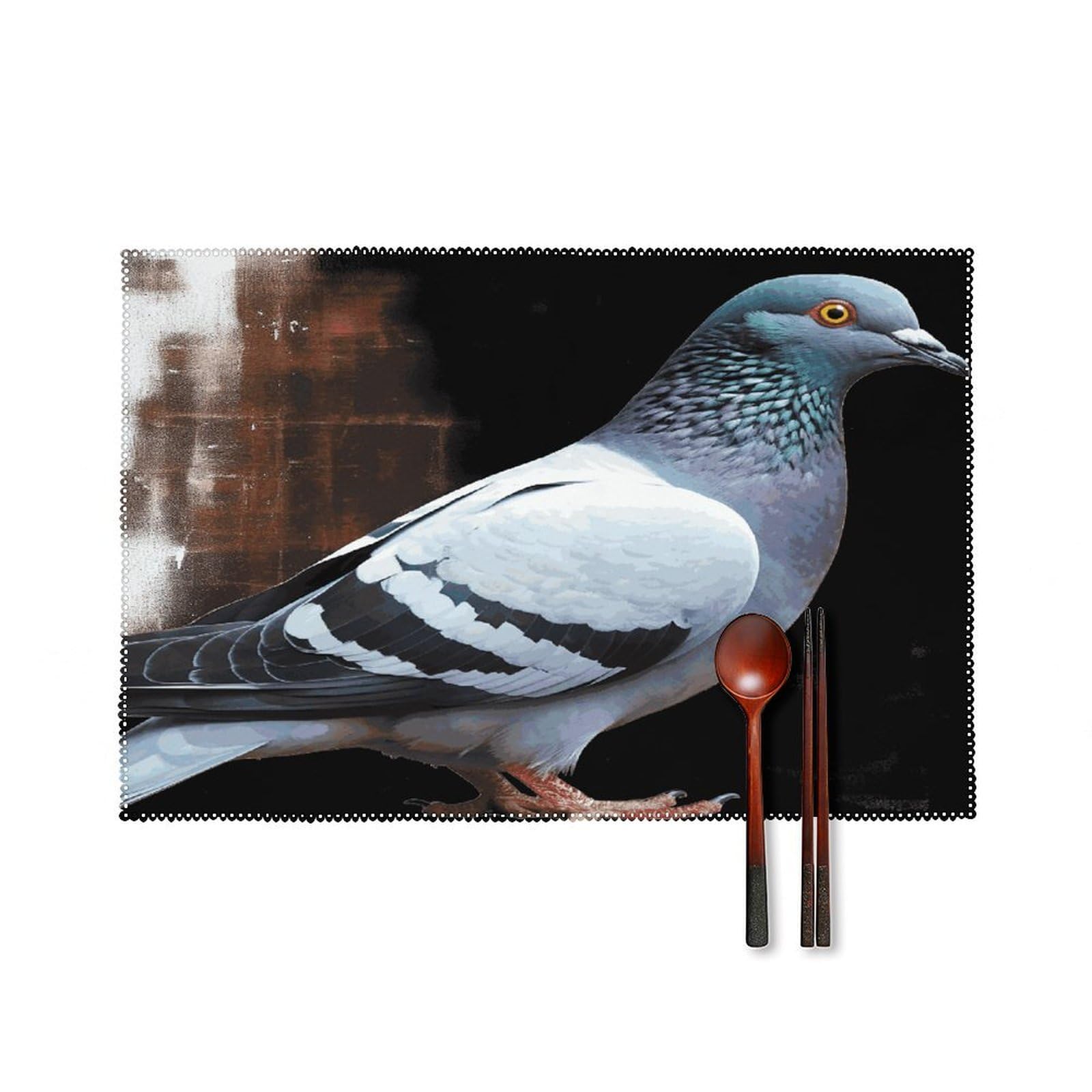 Fodpand Style Pigeon Placemats Set Of 4 Place Mats Table Mats
