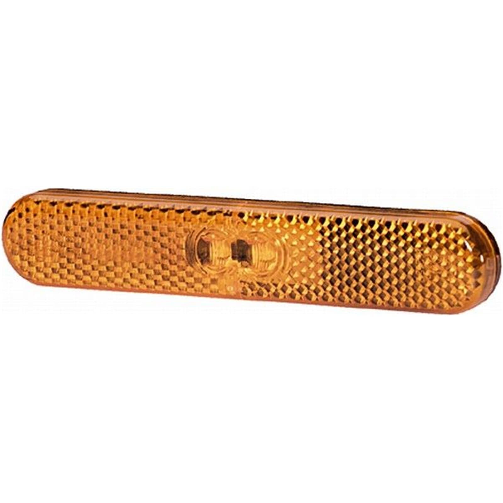 HELLA Światła boczne - LED - 12V - Oprawa/przyklejony - CCC - Kolor szkła reflektora: żółty - Przewodu: 250[mm] - Wtyczki: AMP - 2-biegunowy - z lewej - Ilość: 1 - 2PS 009 226-021