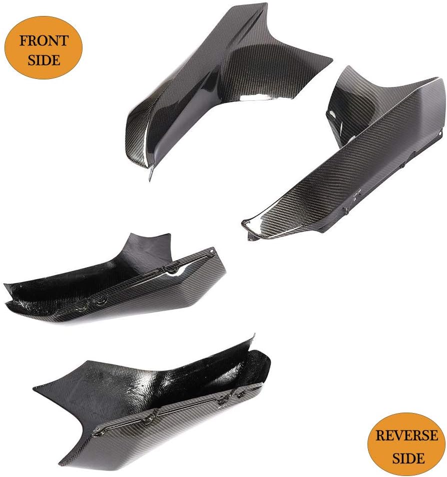 Front Bumper Splitter fits BMW 5 Series F90 M5 Sedan 2018-2019 Factory Outlet Carbon Fiber CF Upper Spoiler Winglets Vents Cover Cupwings Flaps