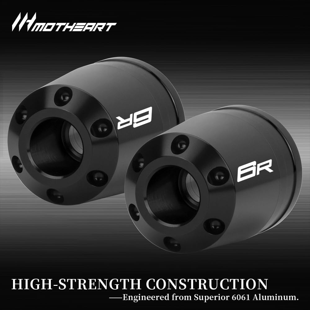 Motorcycle Bar End Sliders For Ninja ZX-6R 636 1995-2025 Handlebar End Crash Protectors CNC Aluminum Handlebar Weights ninja zx-6r 636 Accessories (Black)