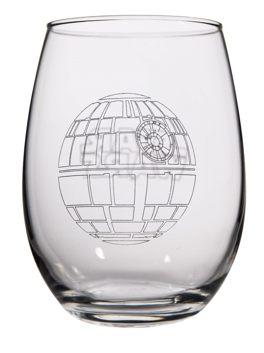 Star Wars Collectible Wine Glass Set (Death Star)16 oz