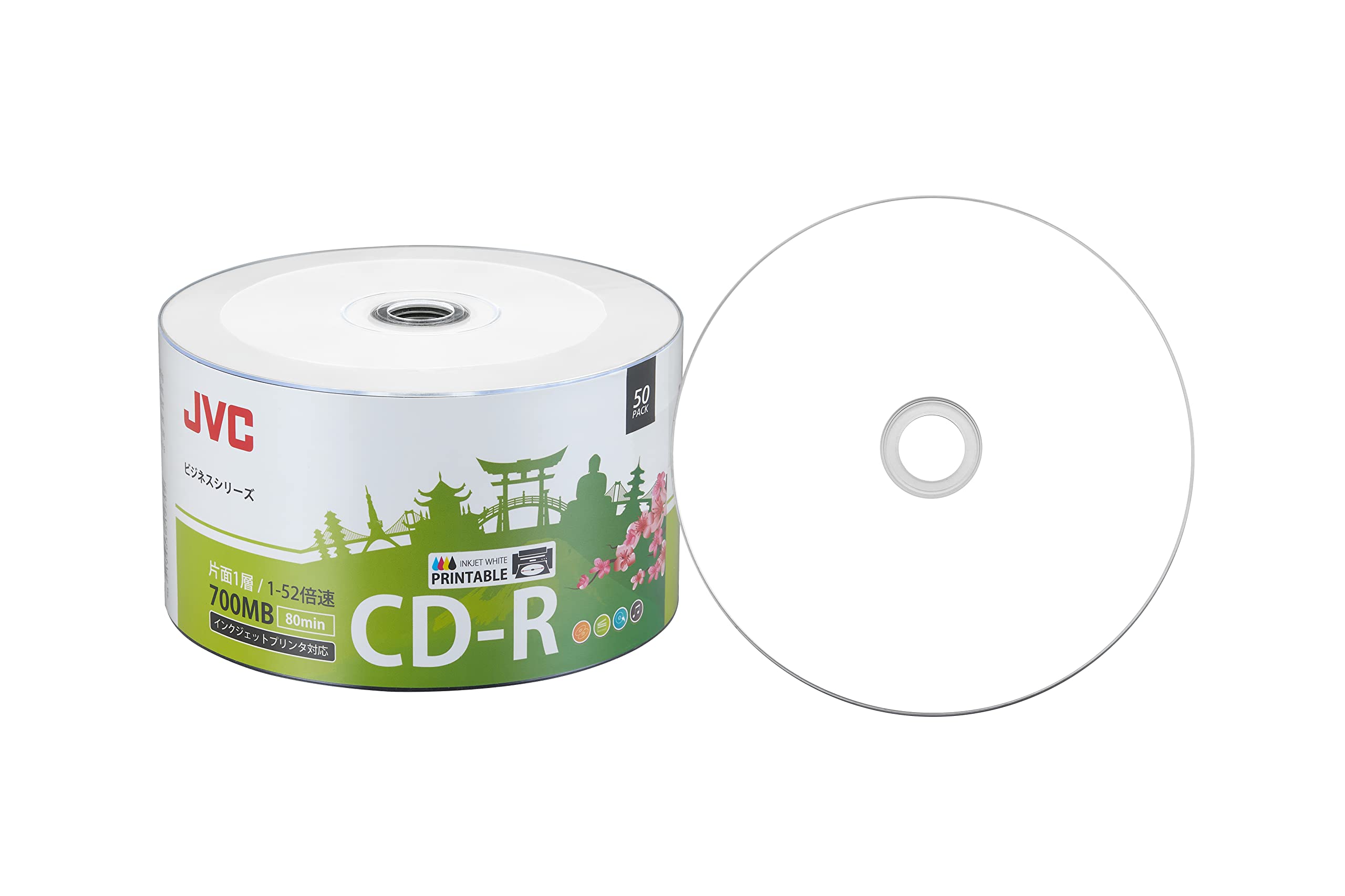 JVC CD-R Printable CD 50-Pack