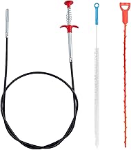 Fousenuk Stura Lavandini e Scarichi, 3 Pezzi Stura Lavandino Professionale, Sonda Sturatubi, Molla Sturatubi Doccia per Pulire le Tubature Molla Sturatubi Cleaning Claw per Bagno, Vasca Strumento