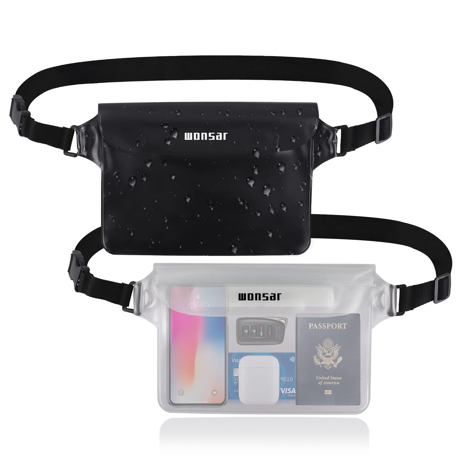 Borse Bagnate Impermeabili 2 Pezzi - Per Nuoto, Palestra, Pannolini - Design Balena E Dinosauro, Lavabile - Foto 8