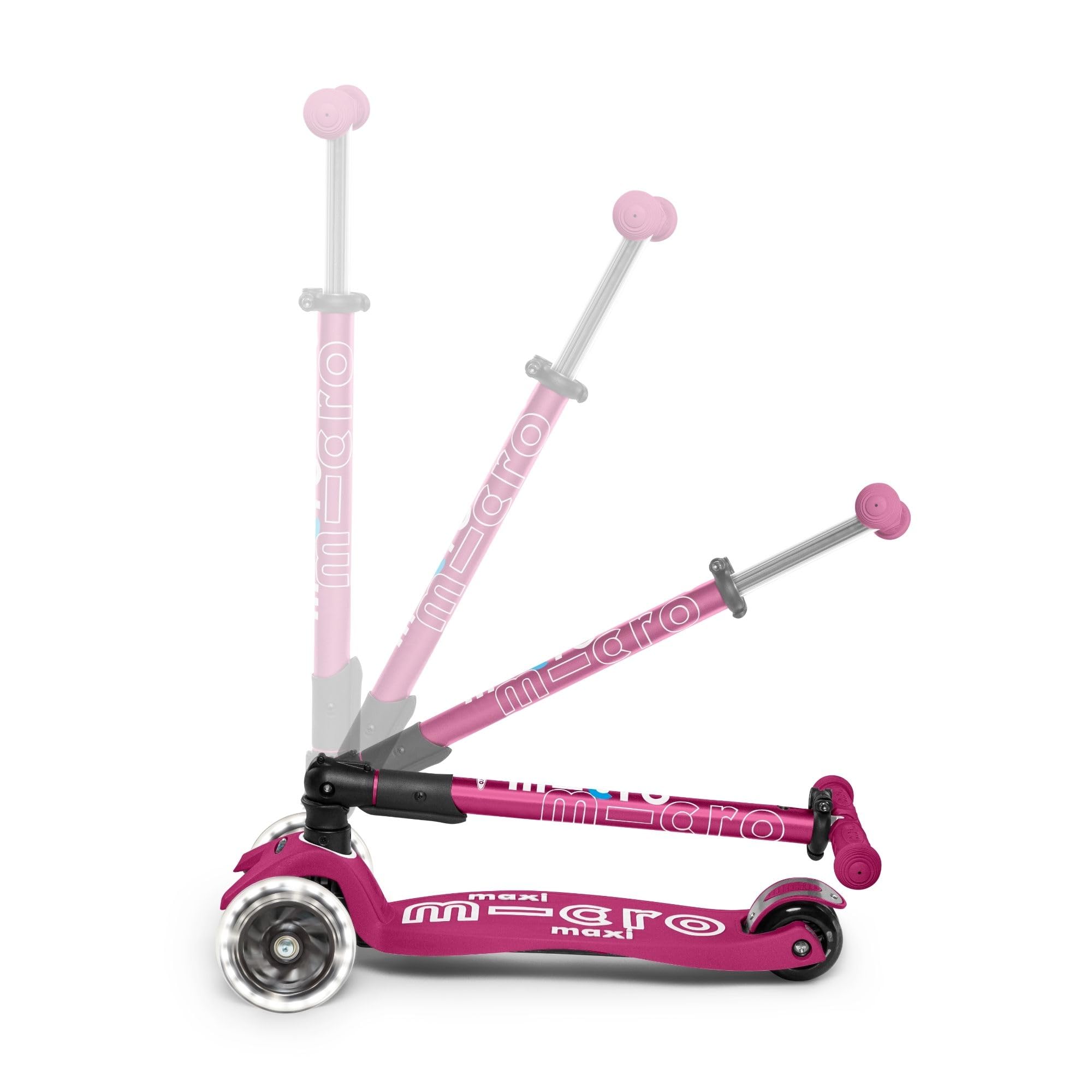 Trottinette Maxi Micro Deluxe Rose LED : idéale pour les enfants dès 5 ans Trottinette Maxi Micro Deluxe Rose LED : idéale pour les enfants dès 5 ans