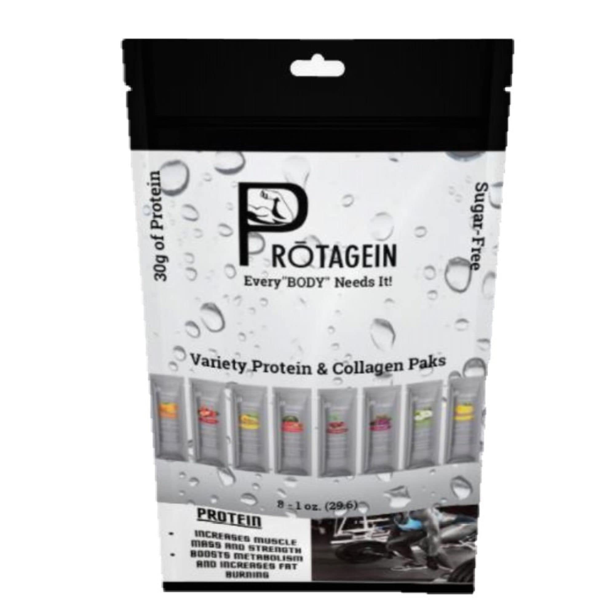 Protein & Collagen Paks, 8 - 1 oz Variety Flavored Paks