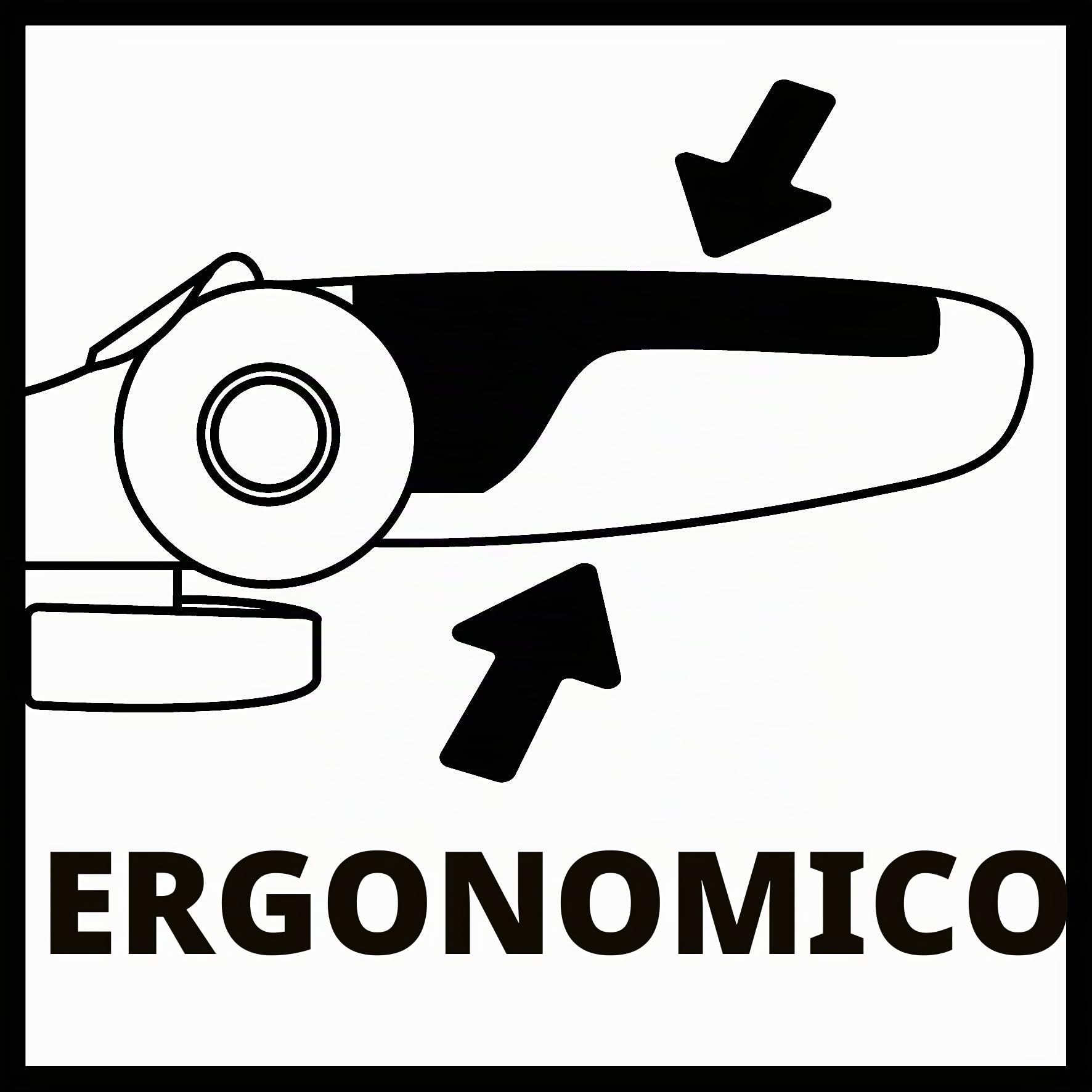 Einhell TC-AG 125/850 Smerigliatrice angolare (tensione 230 V, potenza 850 W, giri min. 12000, diam. Max disco 125 mm, inc. impugnatura aggiuntiva con chiave integrata)