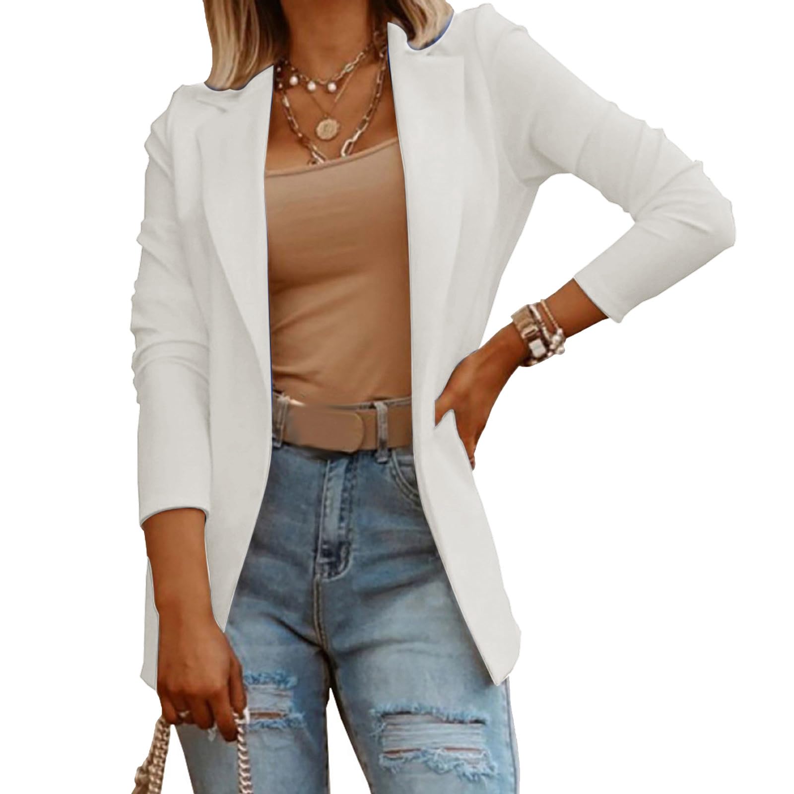 Ladies Blazers and Jackets Open Front Fall Season Coats Dressy Casual Work Office Suit Outerwear Early Spring Outifts