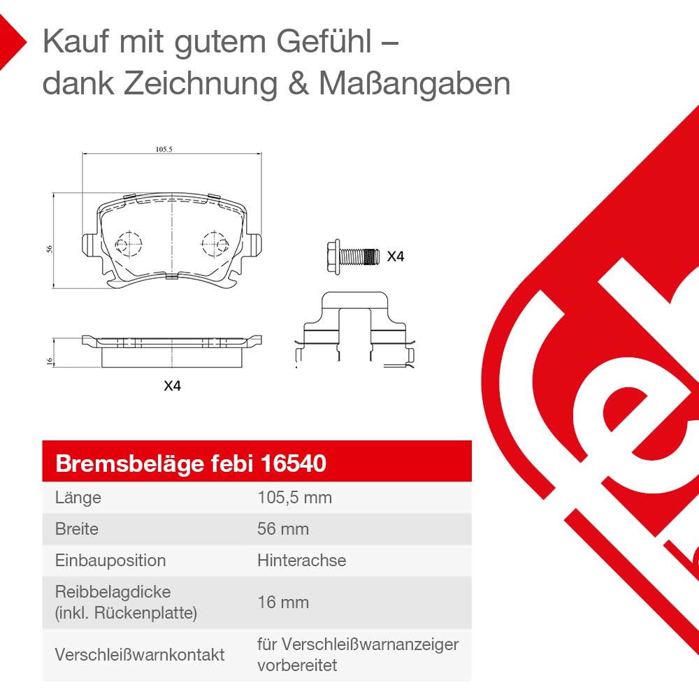 0 986 494 030 BOSCH Remblokkenset Met anti-kreukplaat, Met schroeven