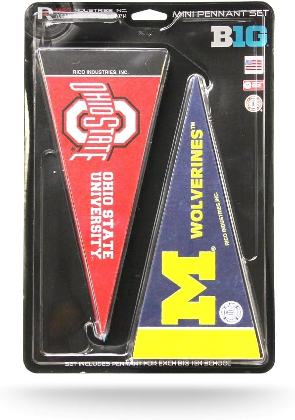Ncaa Mini Pennant Set, BIG TEN Conference Set, NEW - Image 2