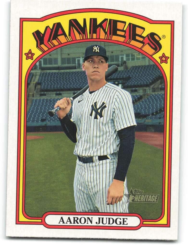 2021 Topps Heritage #121 Aaron Judge NM-MT New York Yankees Baseball