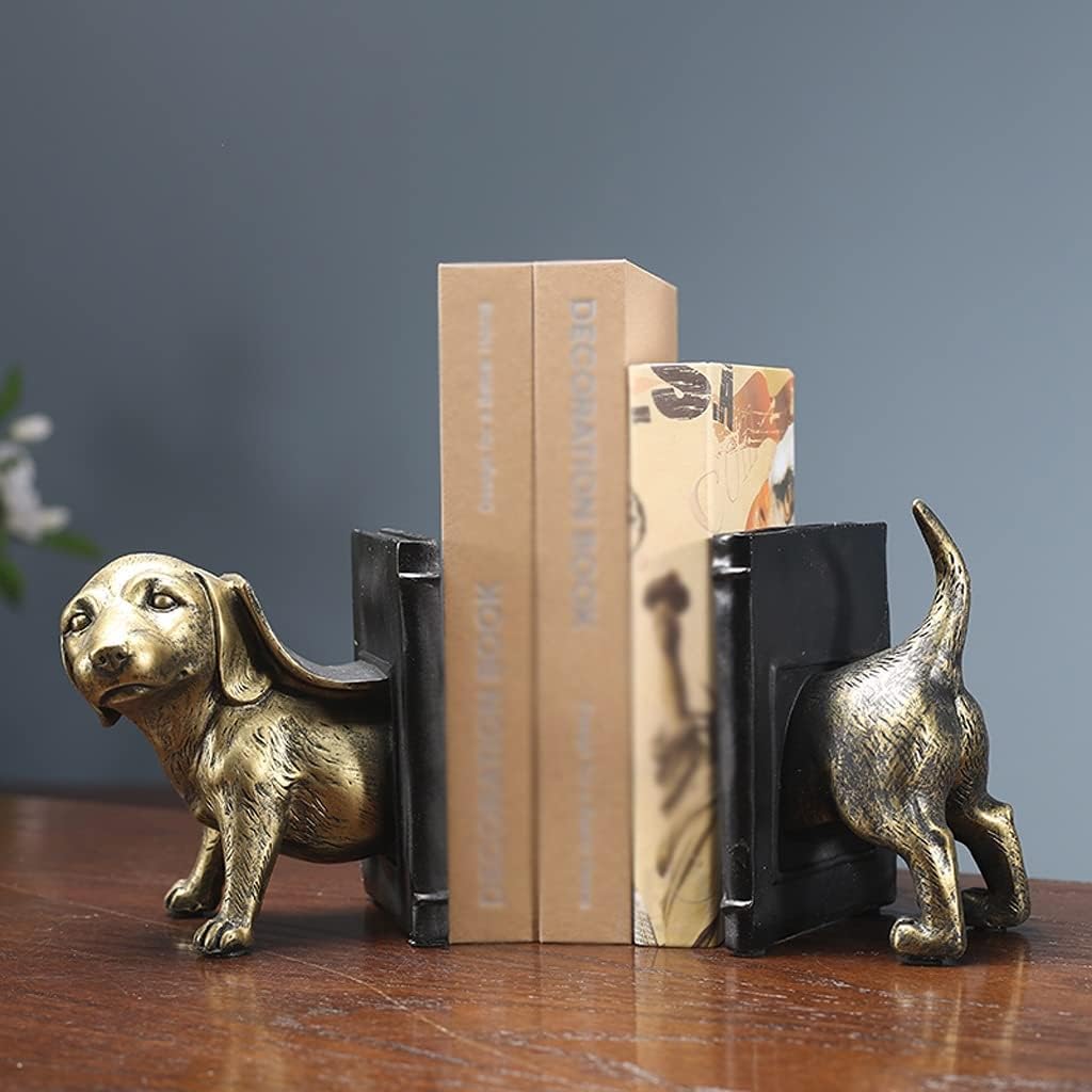 定番の中古商品 ブックエンド 装飾的な 本棚 倒れない ブックエンドブックエンドアンティークブックエンドブックシェルフラッキードッグデコレーション ブックエンド ショップオフィスリビングルームのダイニングルームブックホルダーを棚に飾るために使用できます