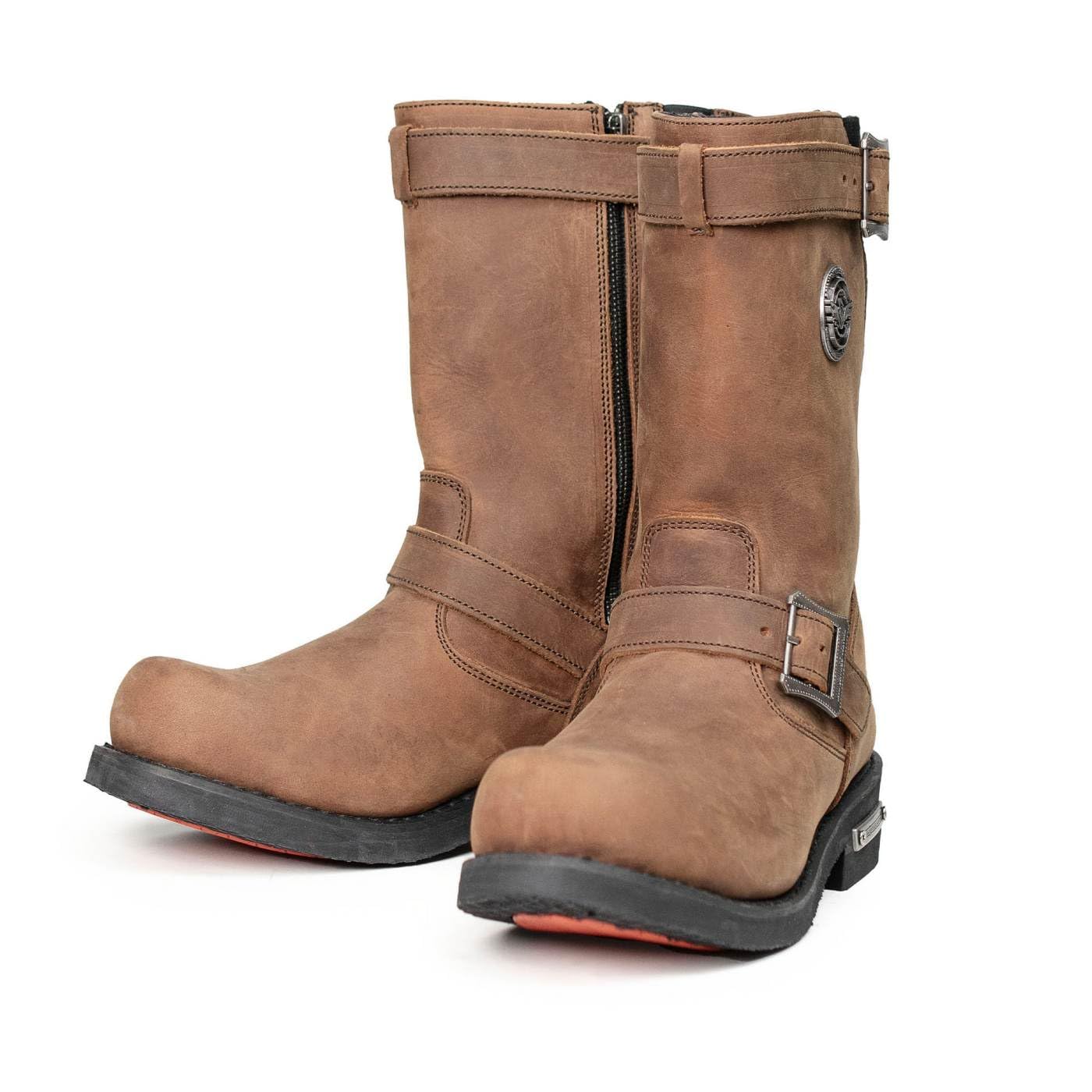 Milwaukee Leather Men’s Classic Leather Engineer Motorcycle Biker Boots